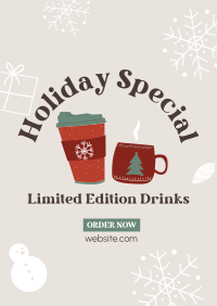 Holiday Special Drinks Flyer