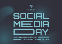 Social Media Day Postcard Design