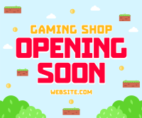 Game Shop Opening Facebook Post