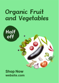 Organic Vegetables Market Flyer