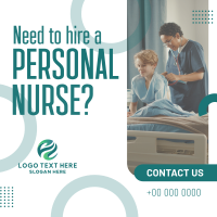 Nurse For Hire Instagram Post Design