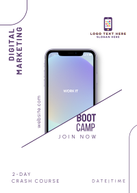 Digital Bootcamp Phone Flyer