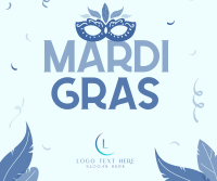 Mardi Gras Celebration Facebook Post Design