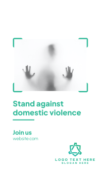 Stand Against Domestic Violence Facebook Story Image Preview