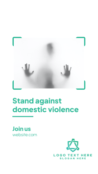 Stand Against Domestic Violence Facebook Story