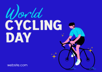 Cycling Day Postcard