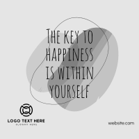 Key to Happiness Instagram Post