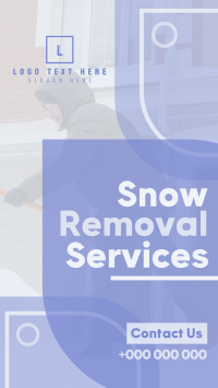 Simple Snow Removal Instagram Story