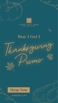 Thanksgiving Buy 1 Get 1 TikTok Video