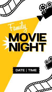 Family Movie Night Instagram Reel Design