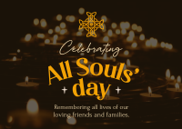 All Souls' Day Celebration Postcard