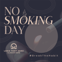 Modern No Smoking Day Linkedin Post Design