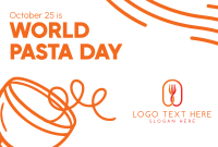 Quirky World Pasta Day Pinterest Cover Design