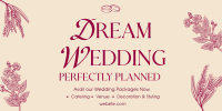 Dream Wedding Planner Twitter Post Design