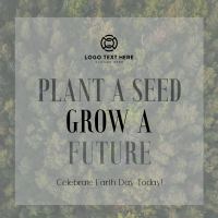 Plant Seed Grow Future Earth Instagram Post Design