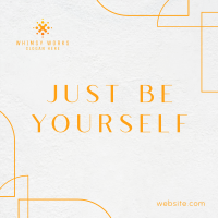 Be Yourself Instagram Post Image Preview