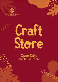 Craft Store Timings Flyer