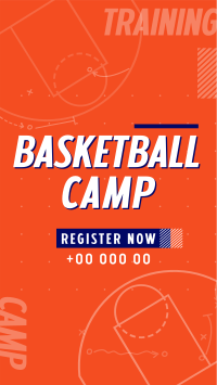 Basketball Sports Camp Facebook Story