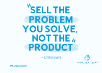 Sell the Problem Postcard Design