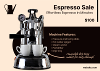 Espresso Machine Postcard