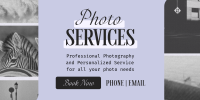 Photography Services Minimal Twitter Post