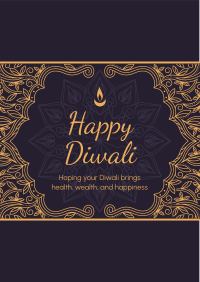 Fancy Diwali Greeting Flyer