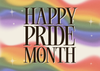 International Pride Month Gradient Postcard