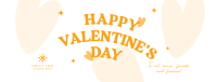 Cute Valentine Hearts Facebook Cover Image Preview