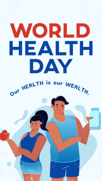 Healthy People Celebrates World Health Day Facebook Story