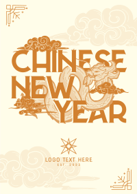 Oriental Chinese New Year Poster