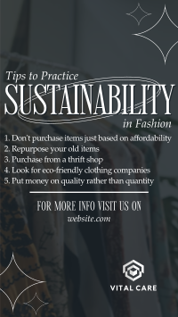 Sustainable Fashion Tips Instagram Reel