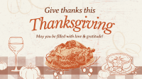 Vintage Happy Thanksgiving Animation Design