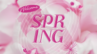 Floral Welcome Spring Animation