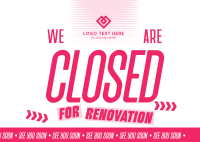 Agnostic Renovation Closing Postcard Design