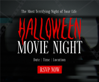 Halloween Movie Night Facebook Post