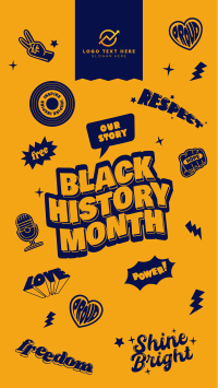 Black History Month Stickers Facebook Story