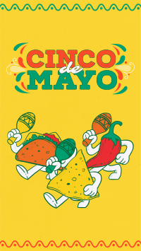 Cinco De Mayo Mascot Celebrates Instagram Reel Image Preview