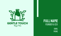 Organic Plant Milk Business Card Image Preview