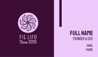 Spa Violet Flower Business Card Design