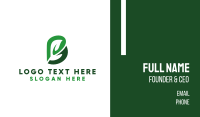 Green BC Leaf Business Card Design