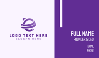 Purple E Tech Business Card