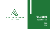 Green Triangle Business Card example 3