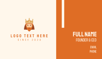 Royal Cartoon King Business Card Design