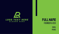 Green Race Business Card Design