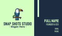 Tropical Toucan Bird Business Card Design