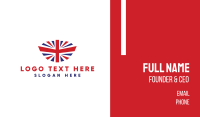 Modern United Kingdom Flag Business Card