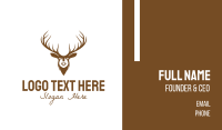 Brown Elk Head Business Card