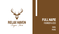 Brown Elk Head Business Card