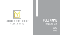 Yellow Square MYL Business Card