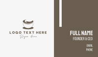 Abstract Coffee Cup Business Card Design